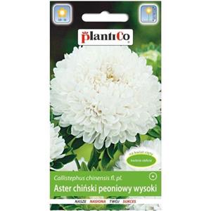 Aster Peoniowy Wysoki Biały Perła 1g Plantico